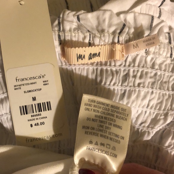 NWT MI AMI STRIPE TIE WAIST ROMPER WOMENS MEDIUM SMOKE & ANIMAL FREE HOME - Picture 4 of 11